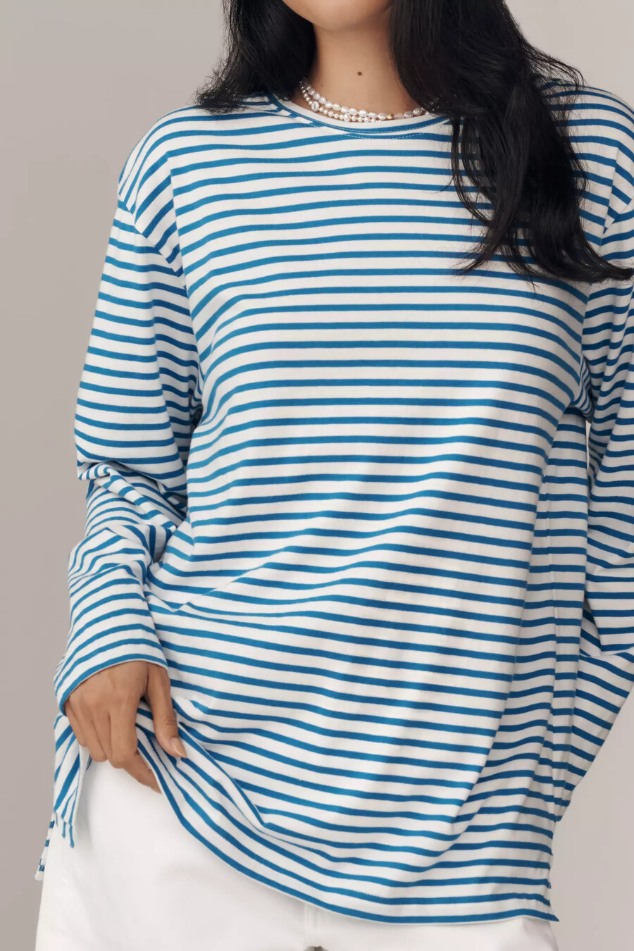camiseta de manga larga de algodón para práctica diaria