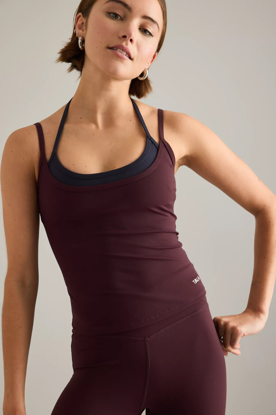 camiseta de tirantes de doble capa tala dayflex