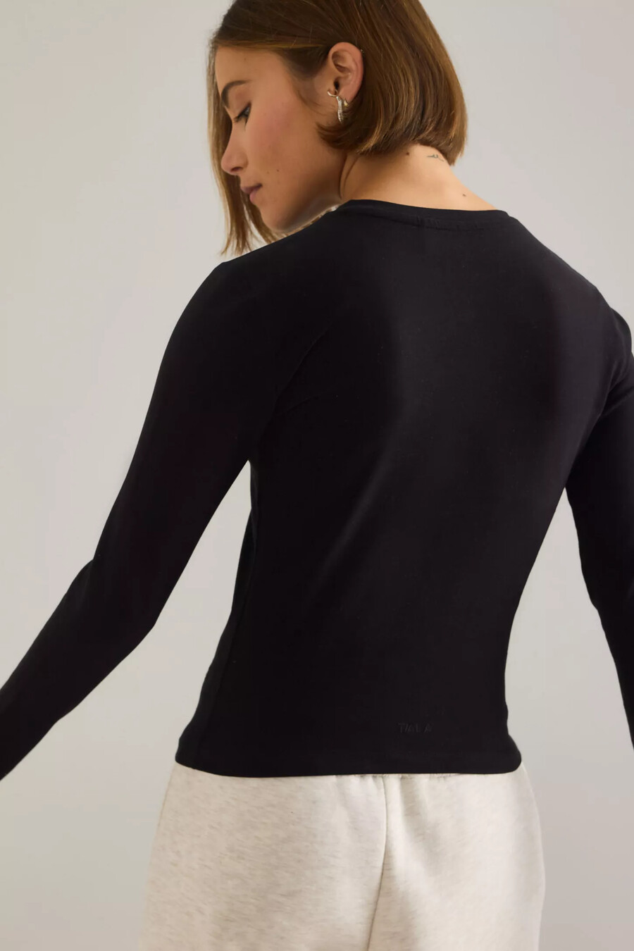 camiseta henley de algodón tala 365 core