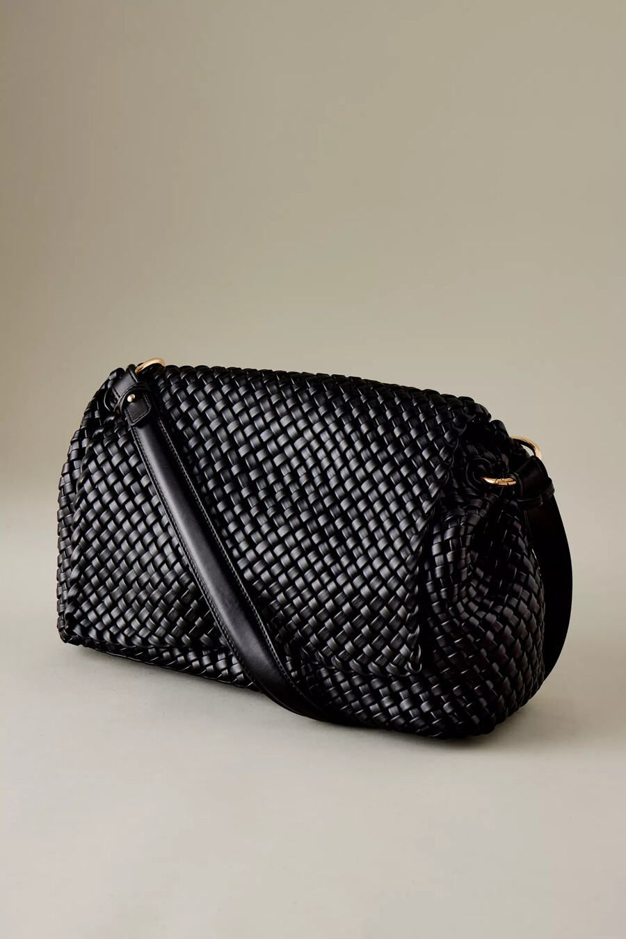 bolso de hombro tejido melie bianco