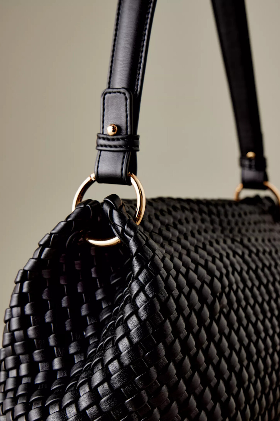 bolso de hombro tejido melie bianco