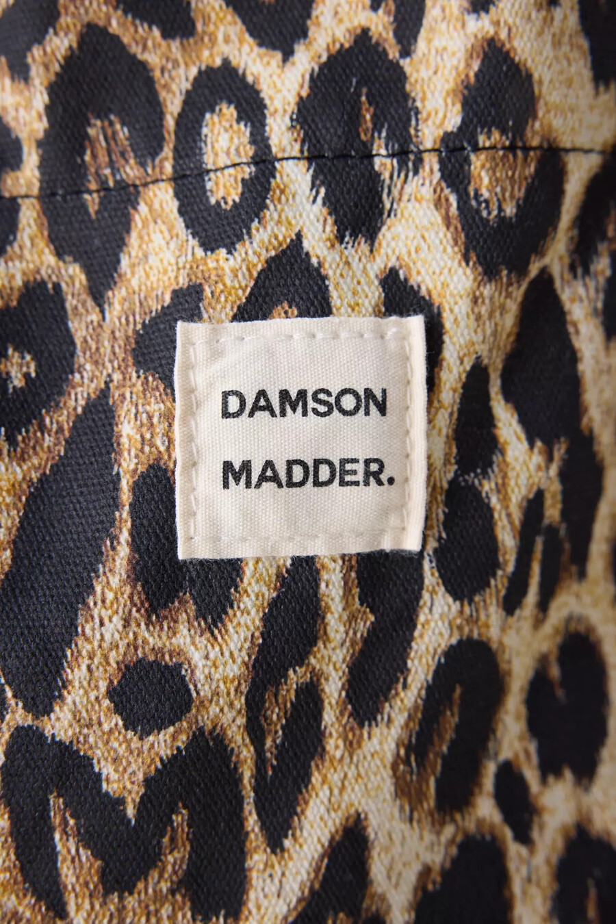 bolso tote de leopardo de damson madder