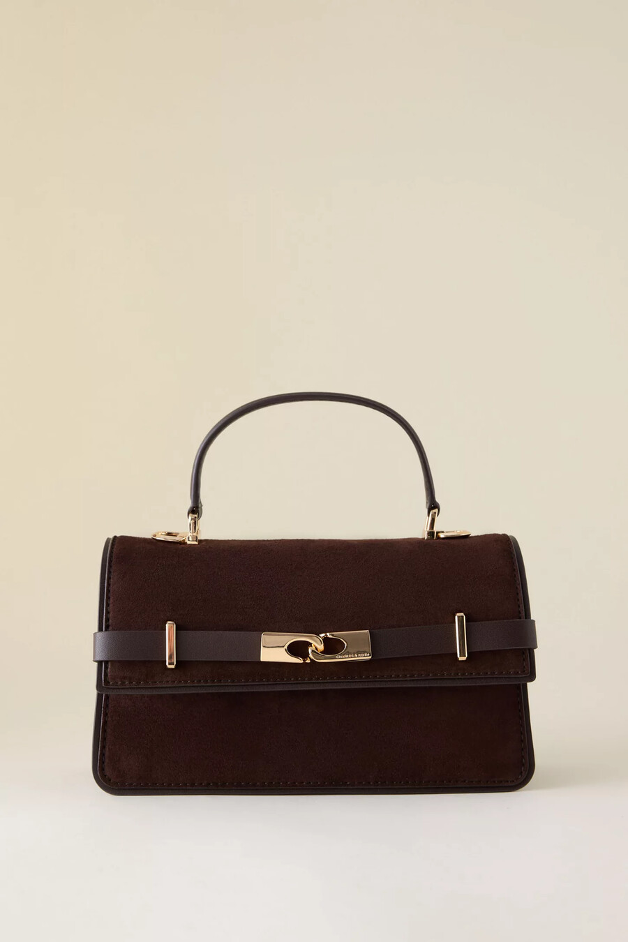 bolso de mano con cinturón y asa superior de charles keith arlet