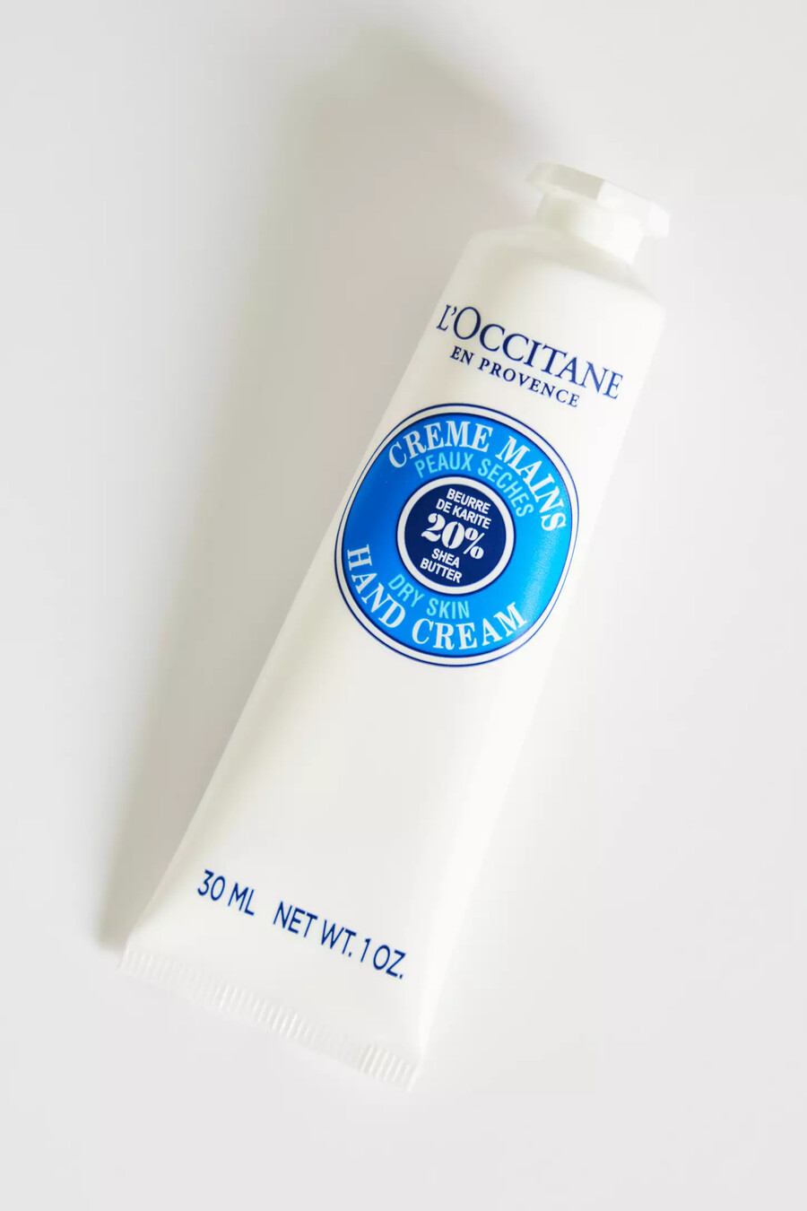 crema de manos de manteca de karité en tamaño de viaje de loccitane
