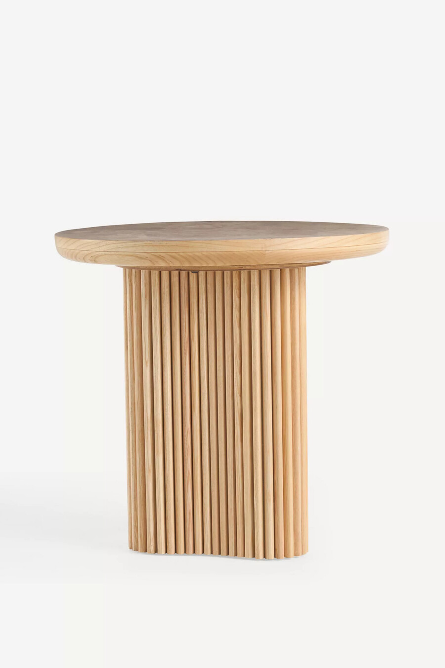 mesa auxiliar pequeña de madera de nudo scout