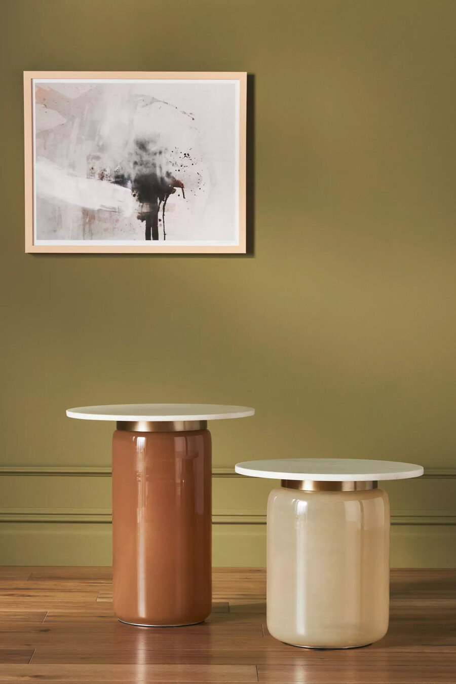mesa auxiliar corta de cristal infinity