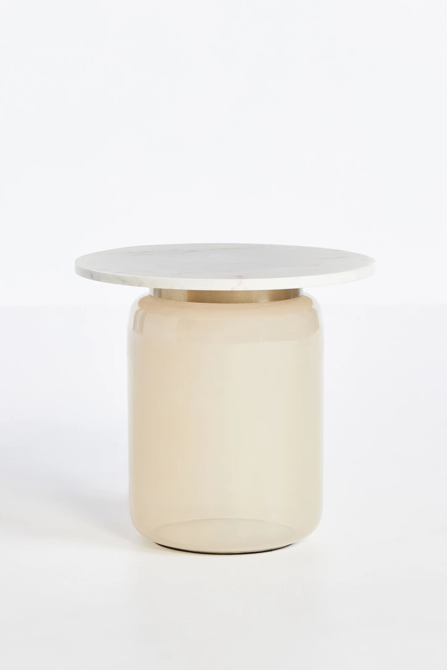 mesa auxiliar corta de cristal infinity