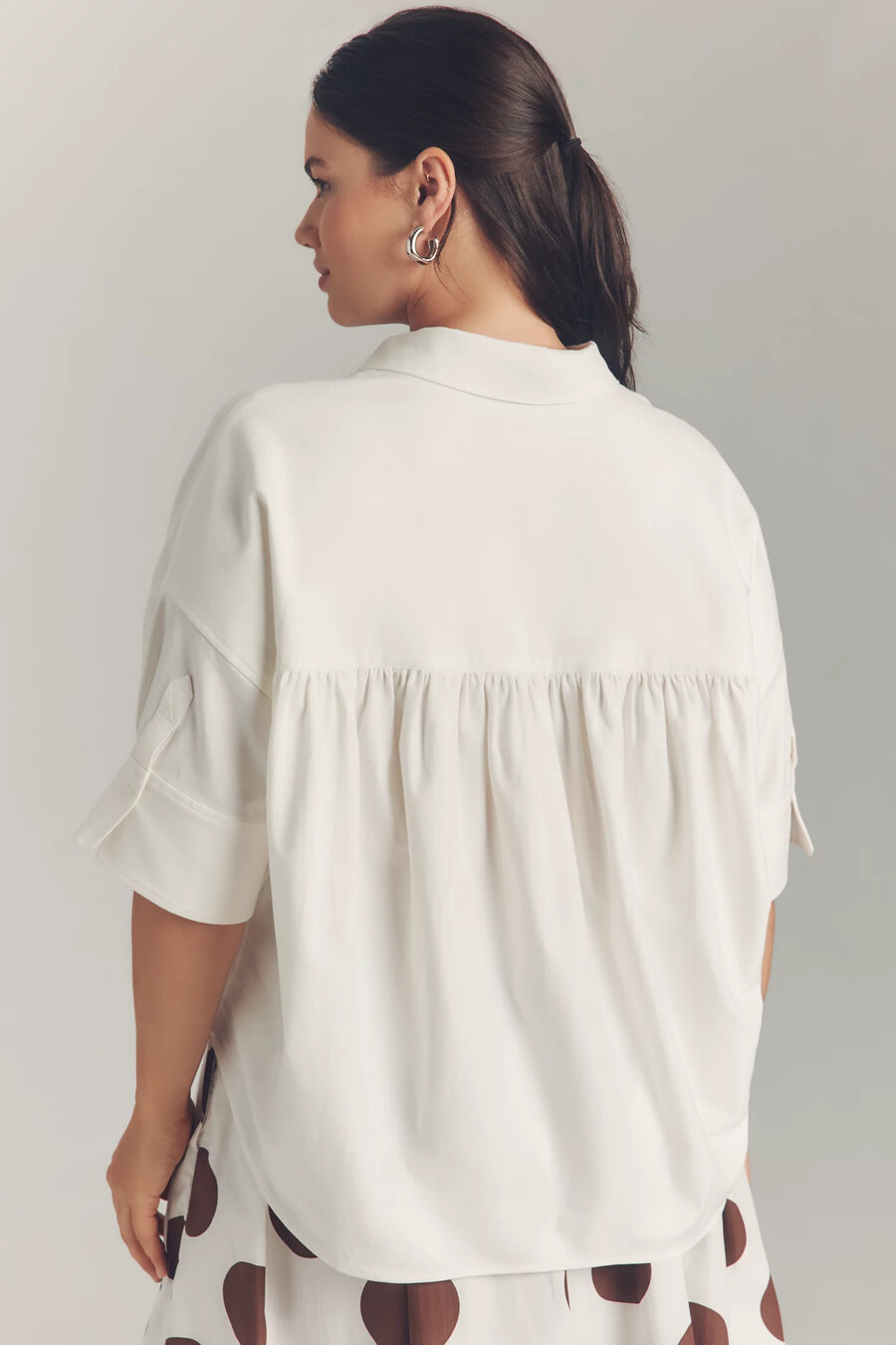 camisa oxford cuadrada maeve mabel