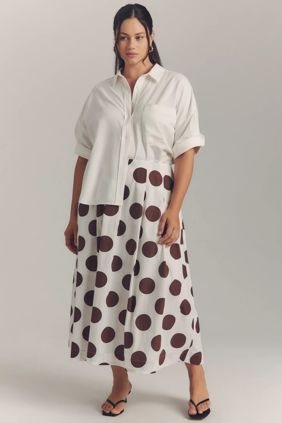 camisa oxford cuadrada maeve mabel