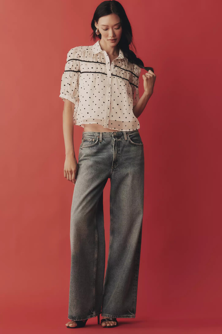 la blusa con canesú fruncido leandra de maeve