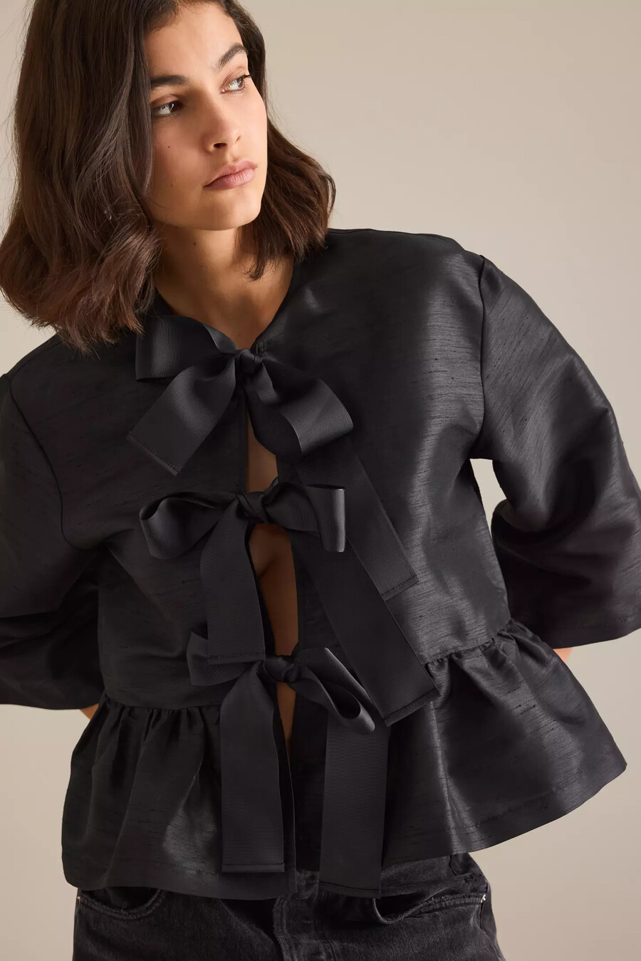 blusa con lazo stella nova