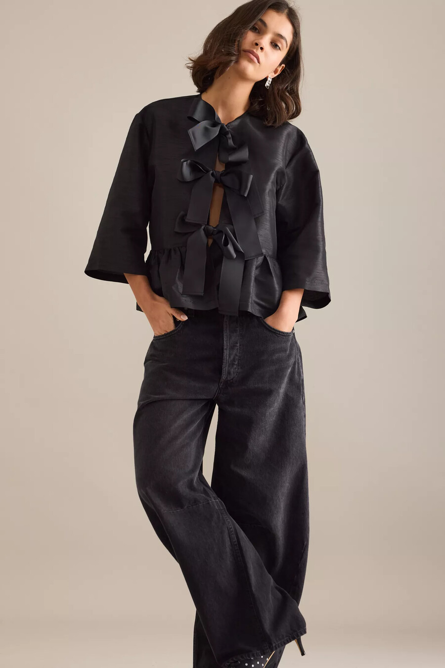 blusa con lazo stella nova