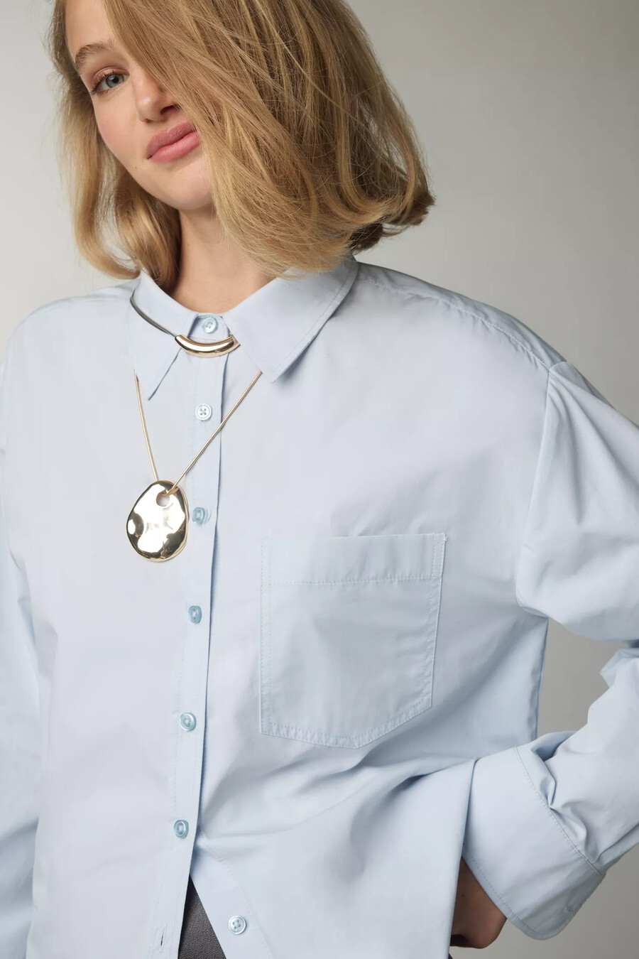 la camisa abotonada shrunken bennet de maeve