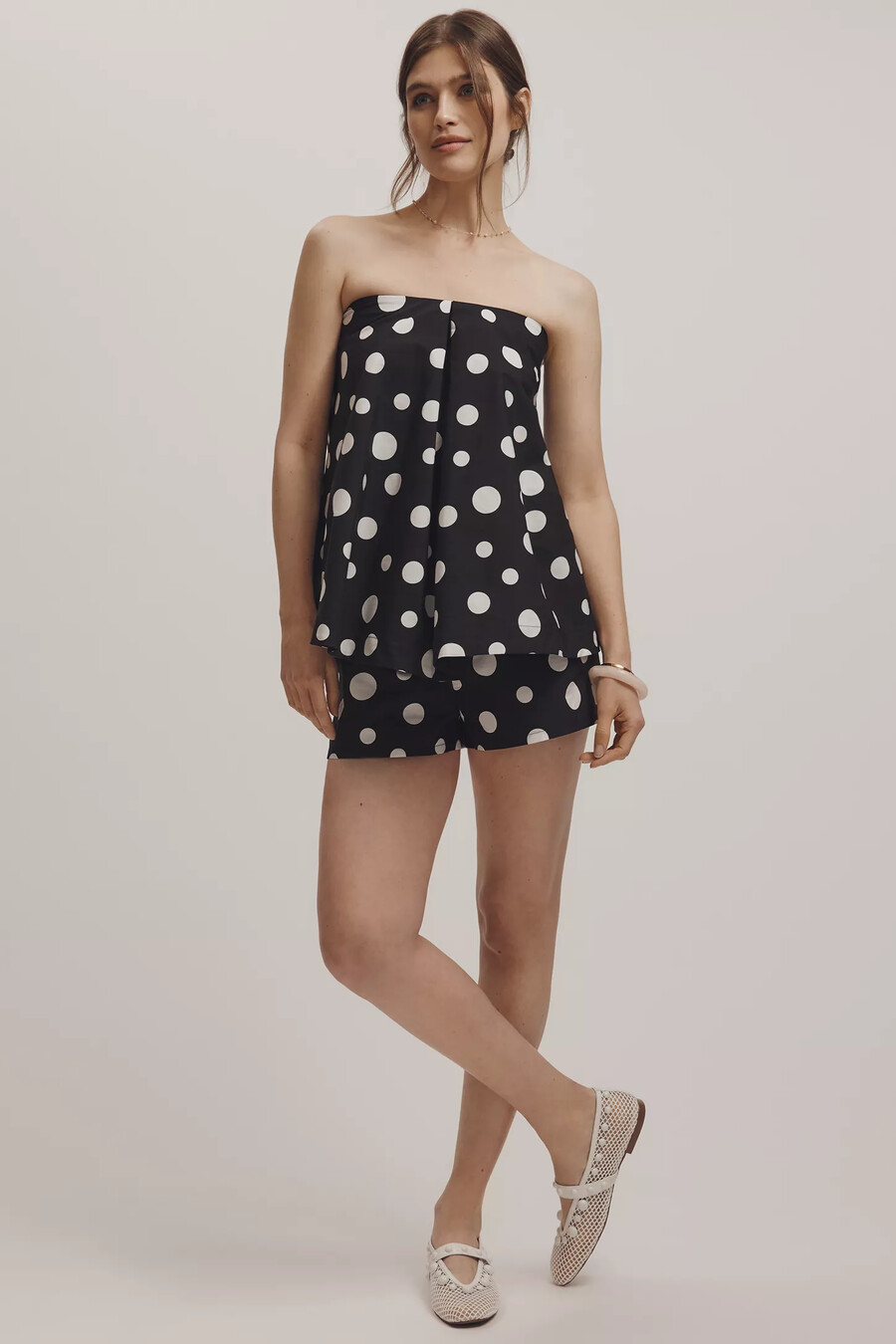 top bandeau de algodón con vuelo maeve