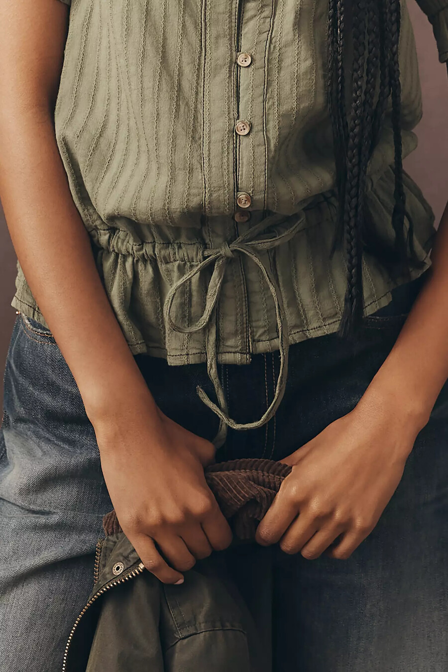 la blusa peplum con lazo keira de pilcro