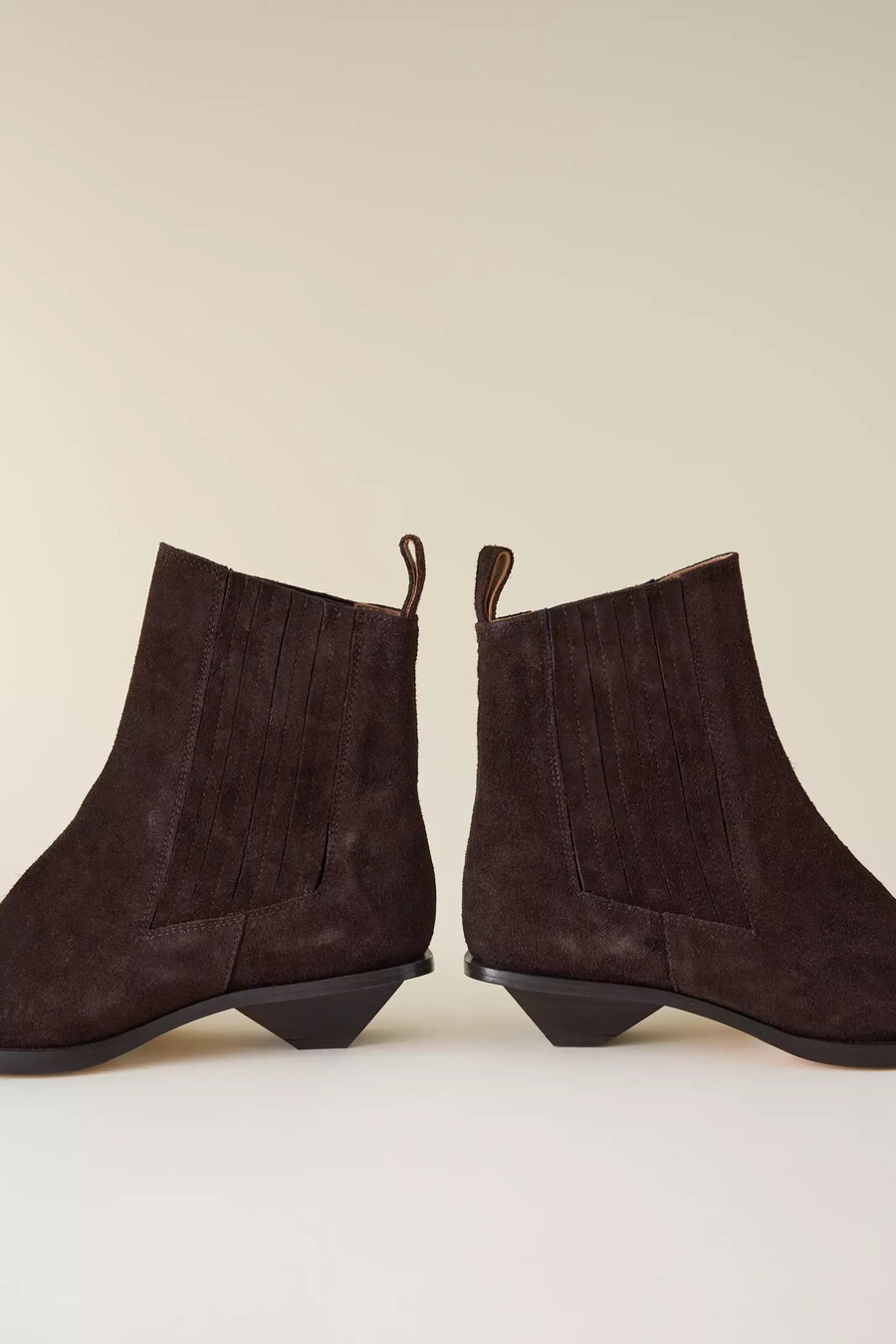botas de ante índigo halagadas