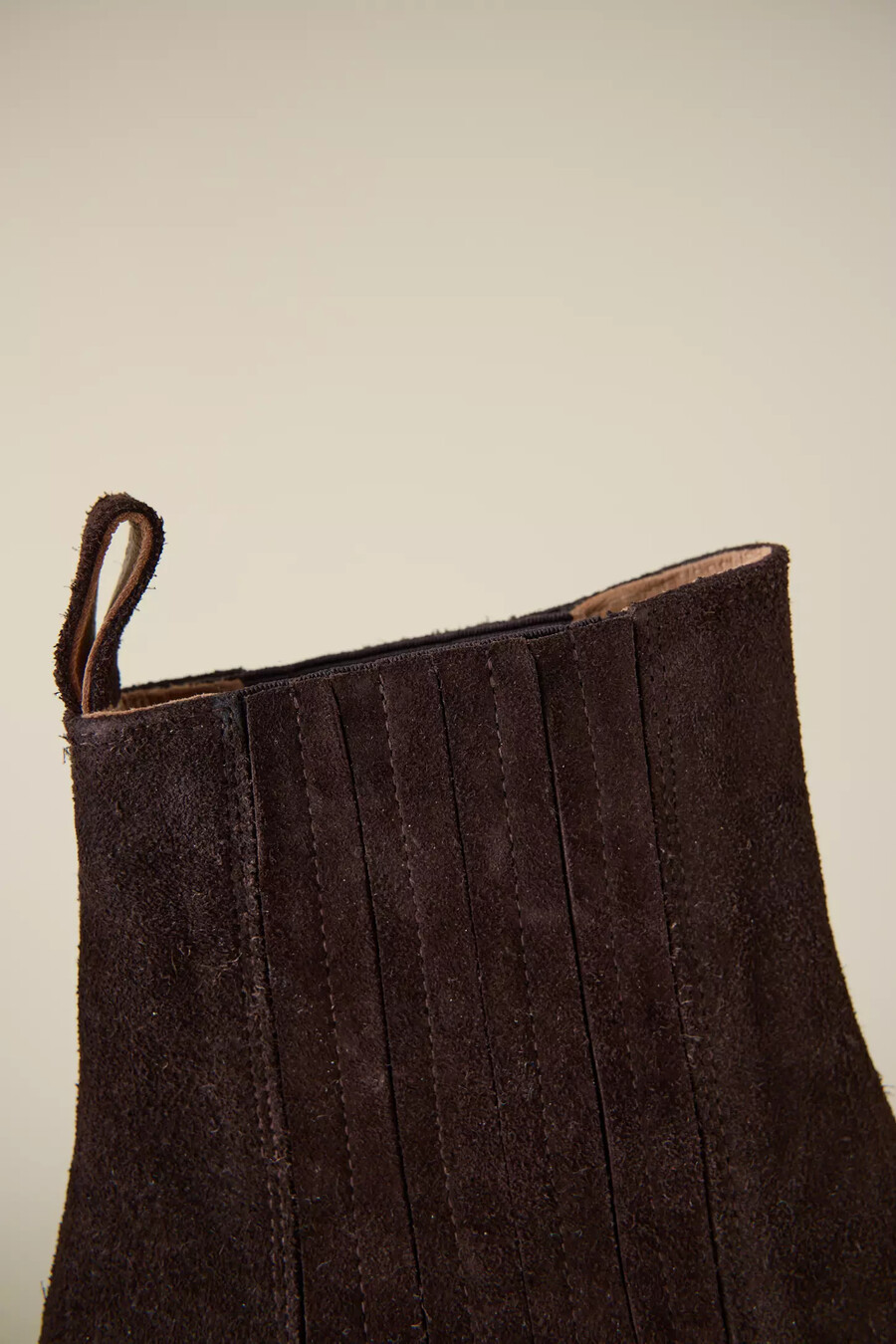 botas de ante índigo halagadas