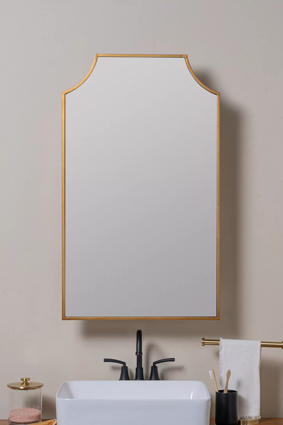 armario de pared para baño de metal con espejo simone