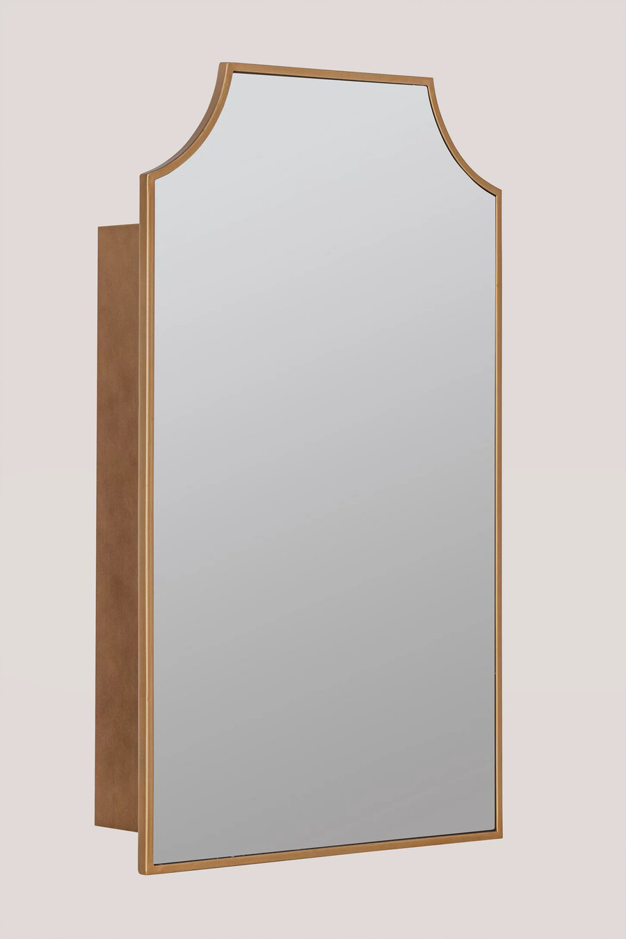 armario de pared para baño de metal con espejo simone