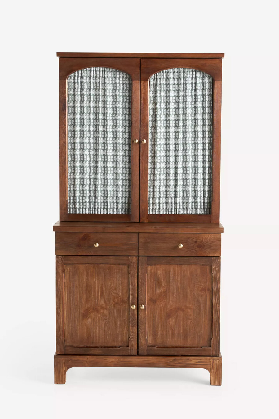 gabinete de madera con cortina whitney