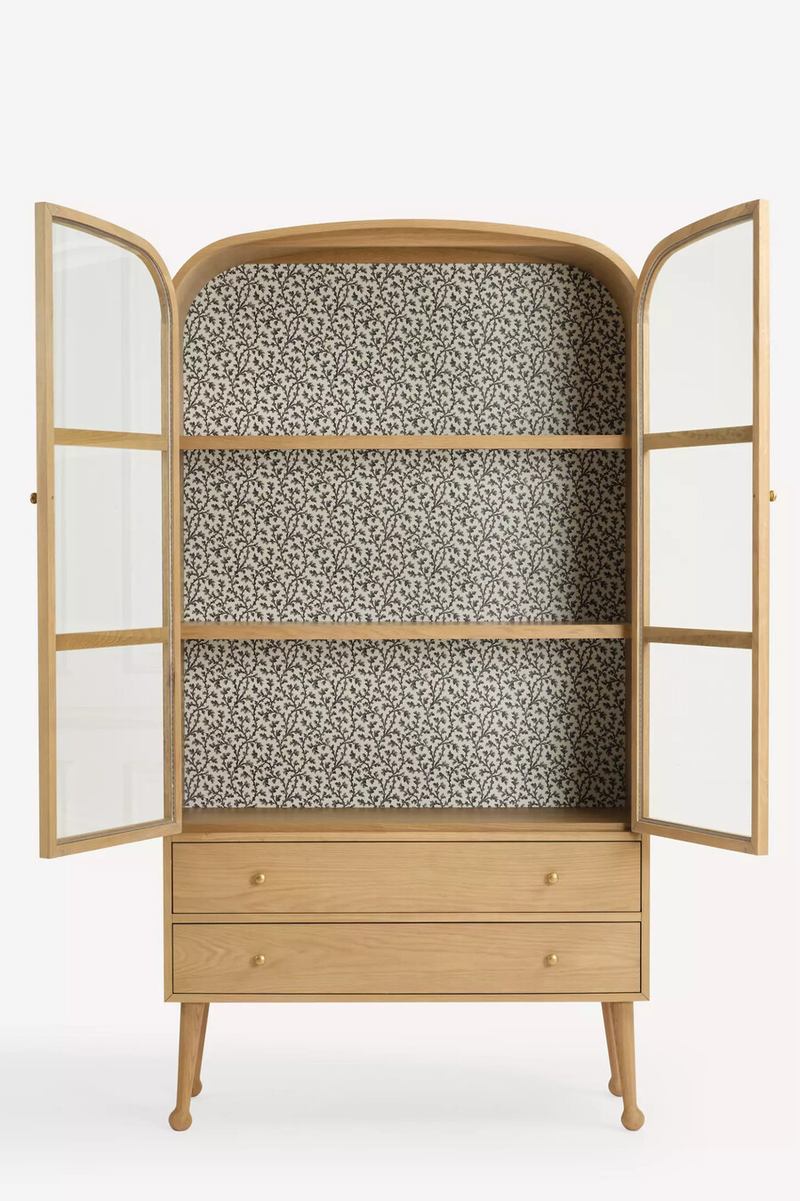 gabinete de curiosidades de roble moretti