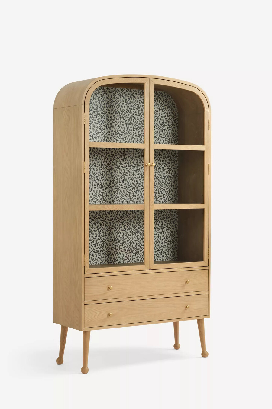 gabinete de curiosidades de roble moretti