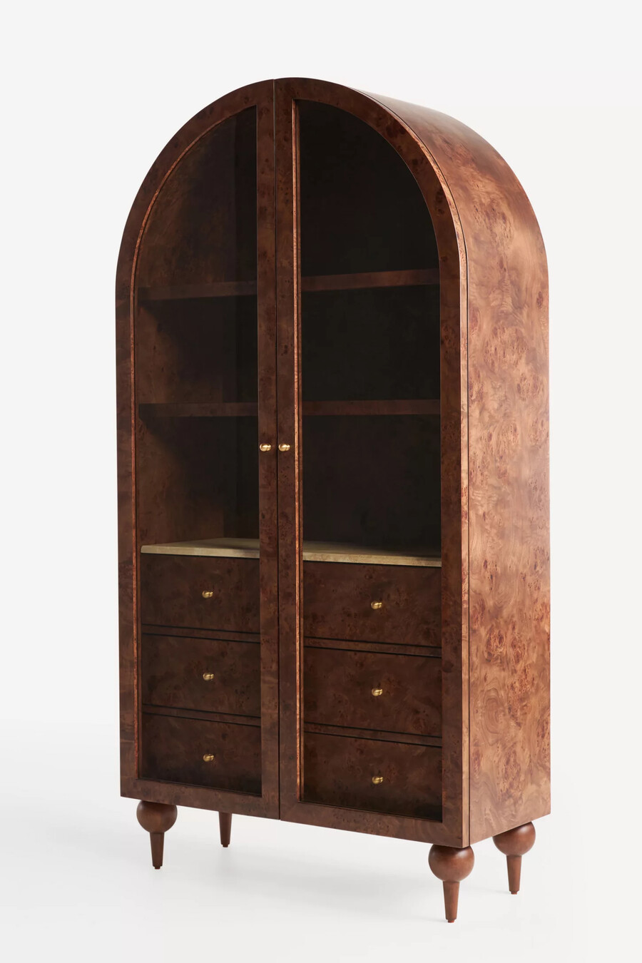 gabinete de almacenamiento de madera de fresno helecho