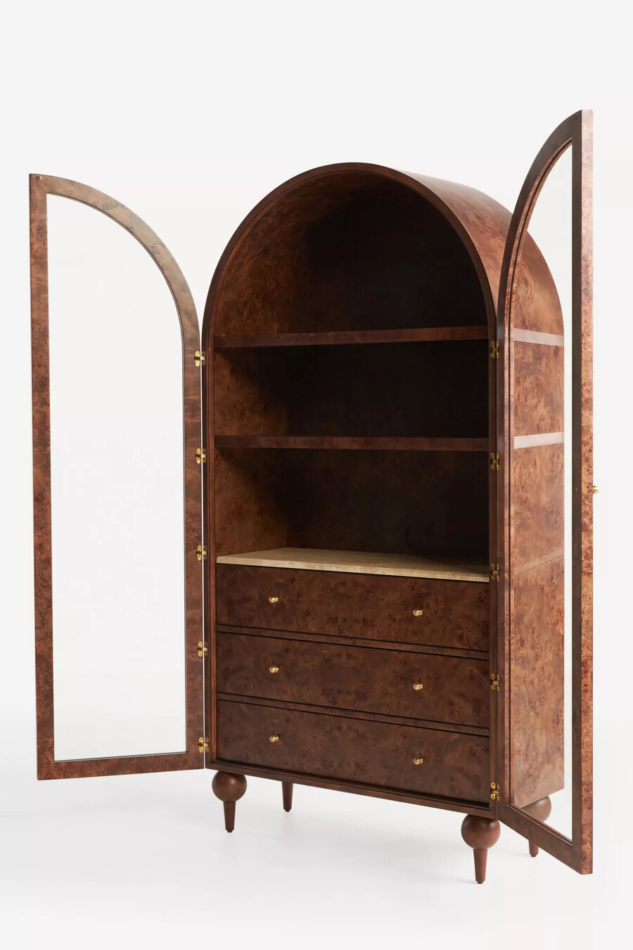 gabinete de almacenamiento de madera de fresno helecho