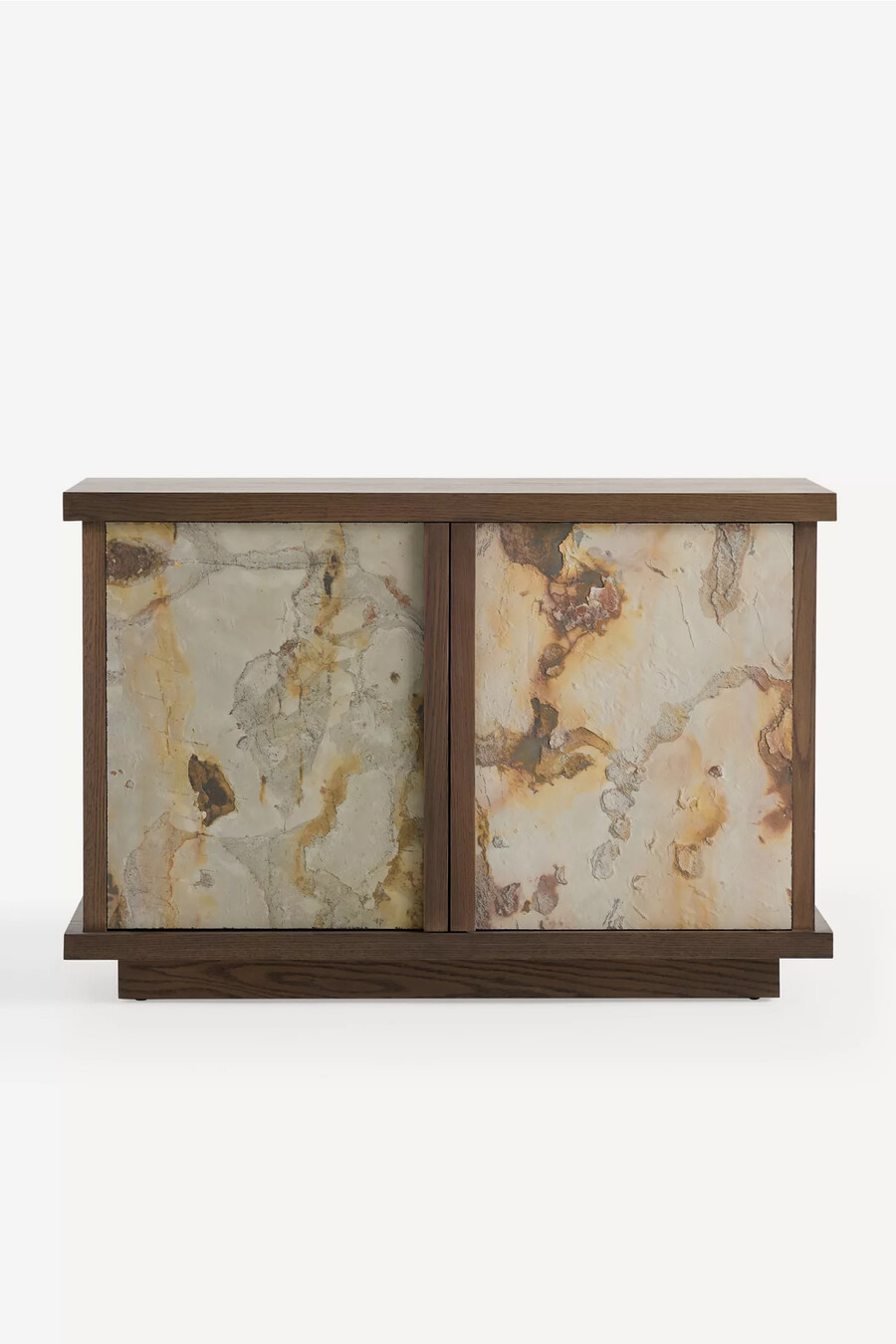 mueble de entrada de madera de roble pizarra