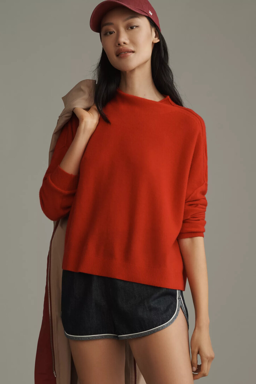 jersey de cuello alto de cachemira alani jersey