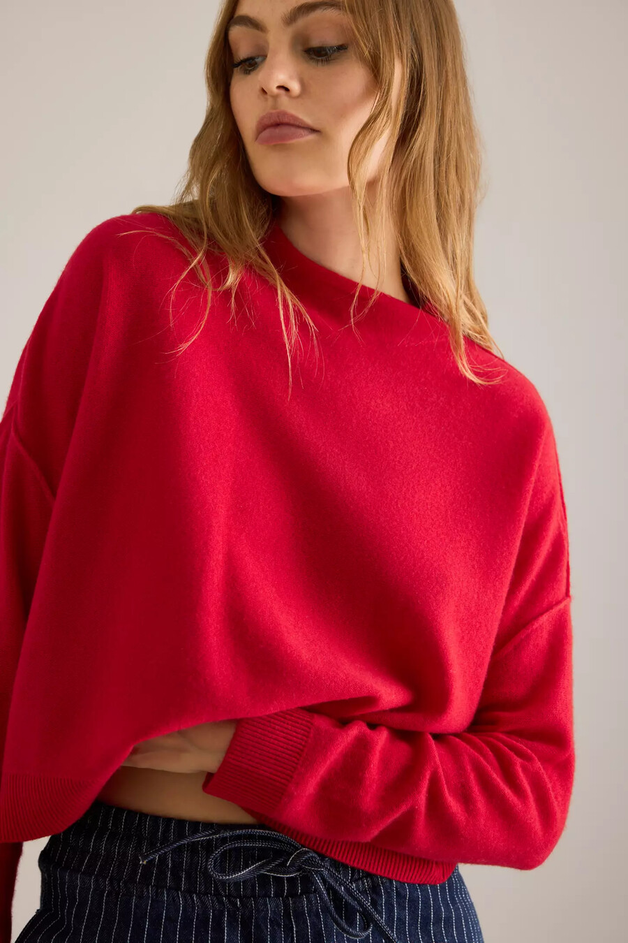 jersey de cuello alto de cachemira alani jersey