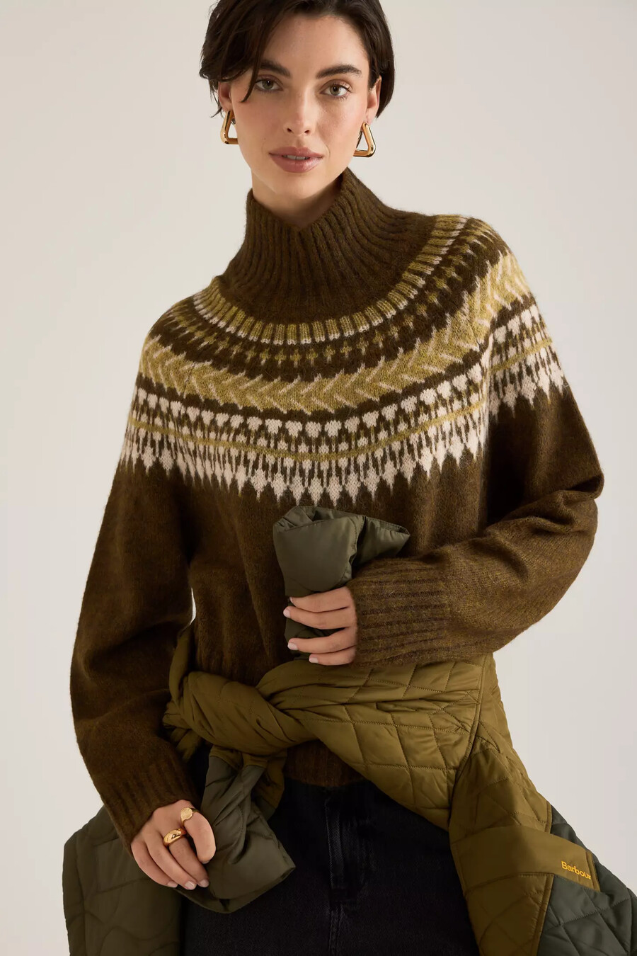 jersey de cuello alto barbour lorrie
