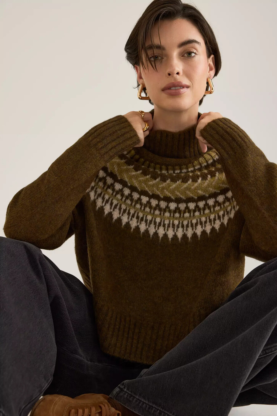 jersey de cuello alto barbour lorrie