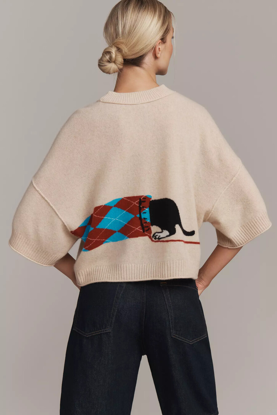 el jersey de cachemira con cuello redondo goldie