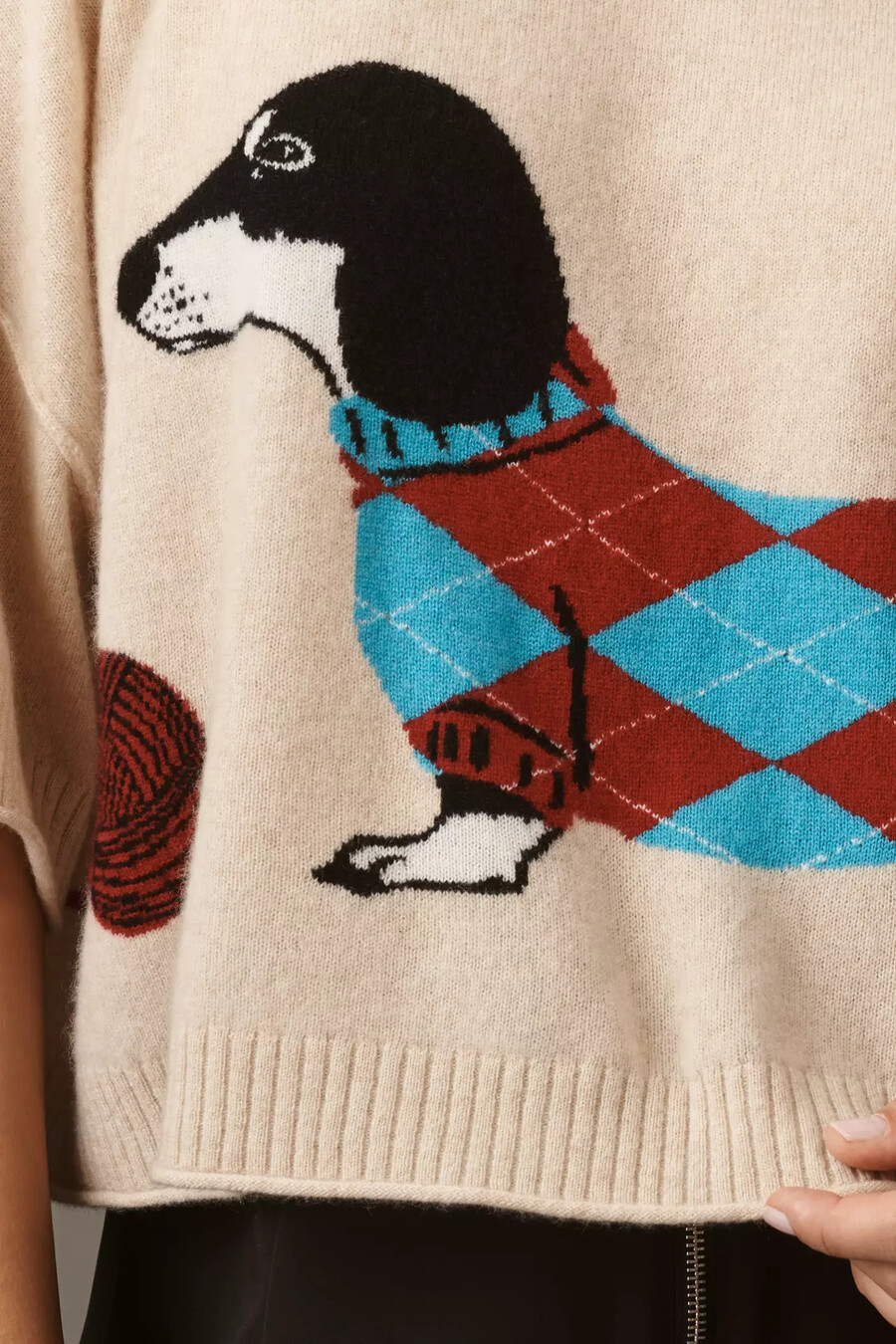 el jersey de cachemira con cuello redondo goldie