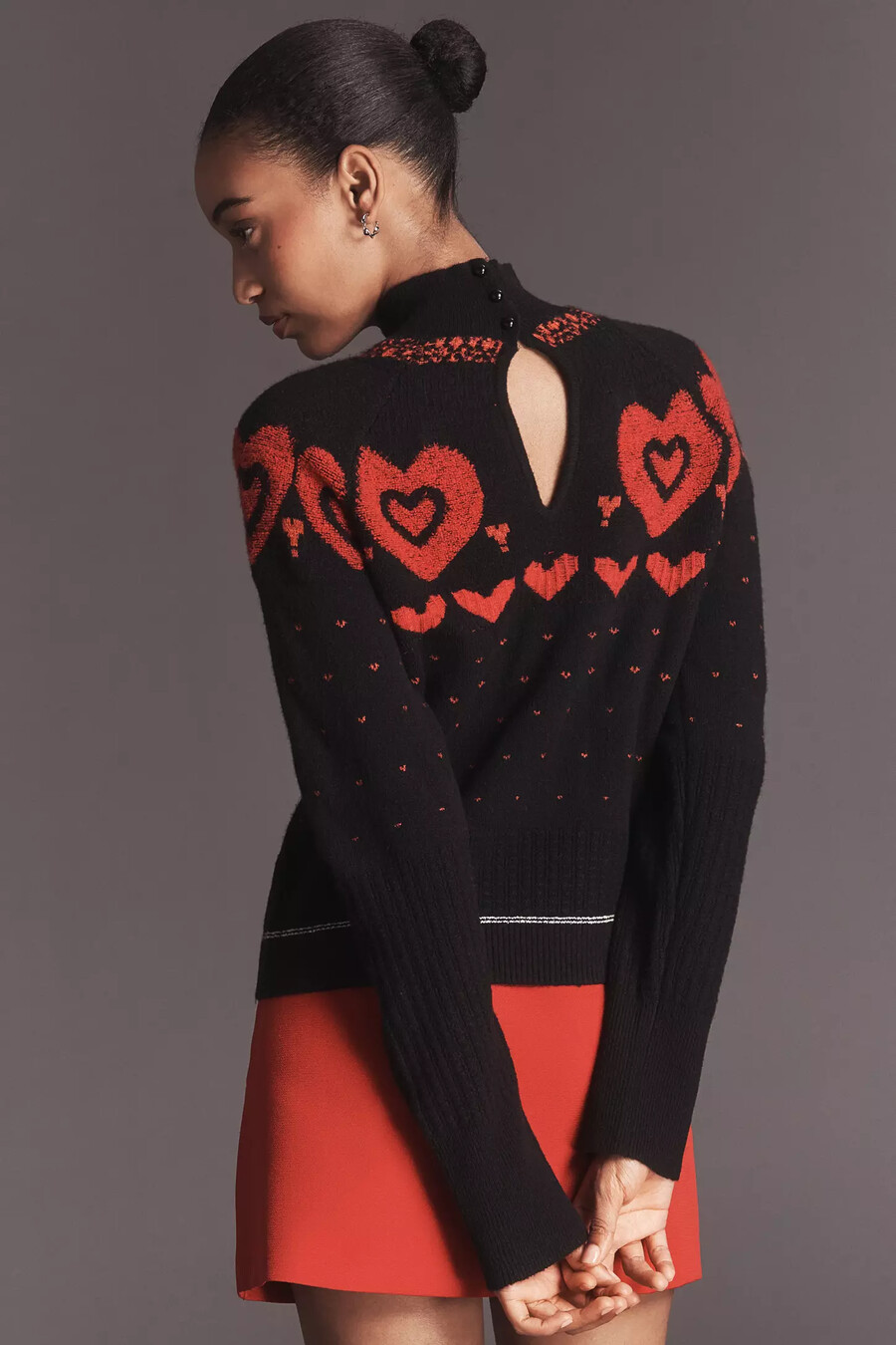 jersey maeve con cuello alto y corazón metálico