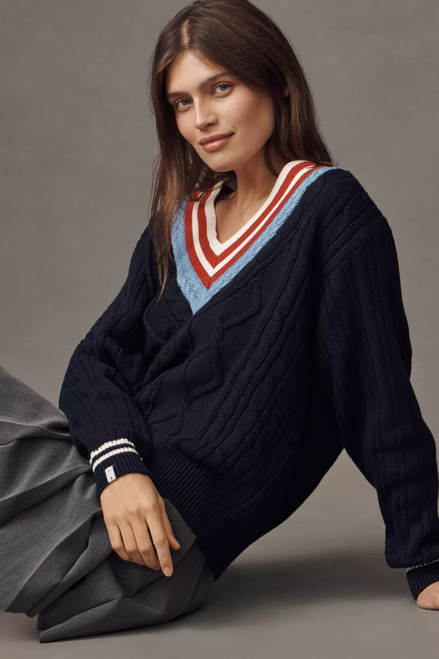 jersey de cuello en v josette de the upside x anthropologie
