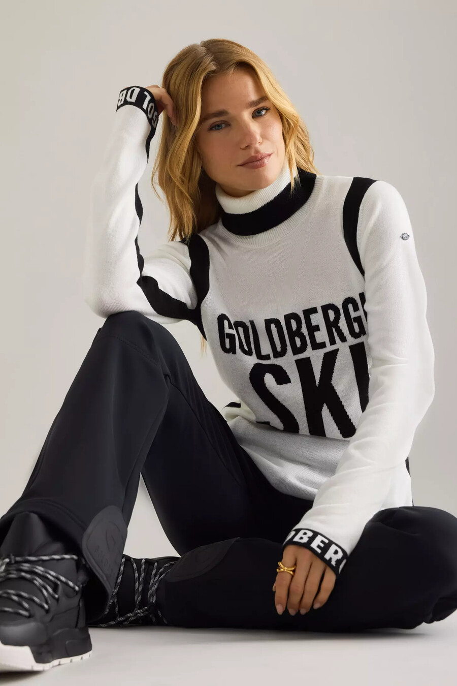 jersey de mezcla de lana de manga larga noemi de goldbergh