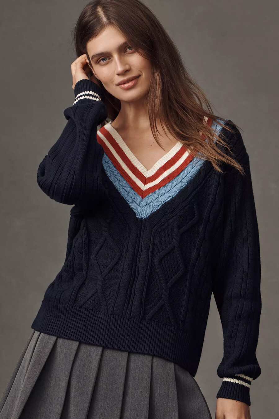 jersey de cuello en v josette de the upside x anthropologie