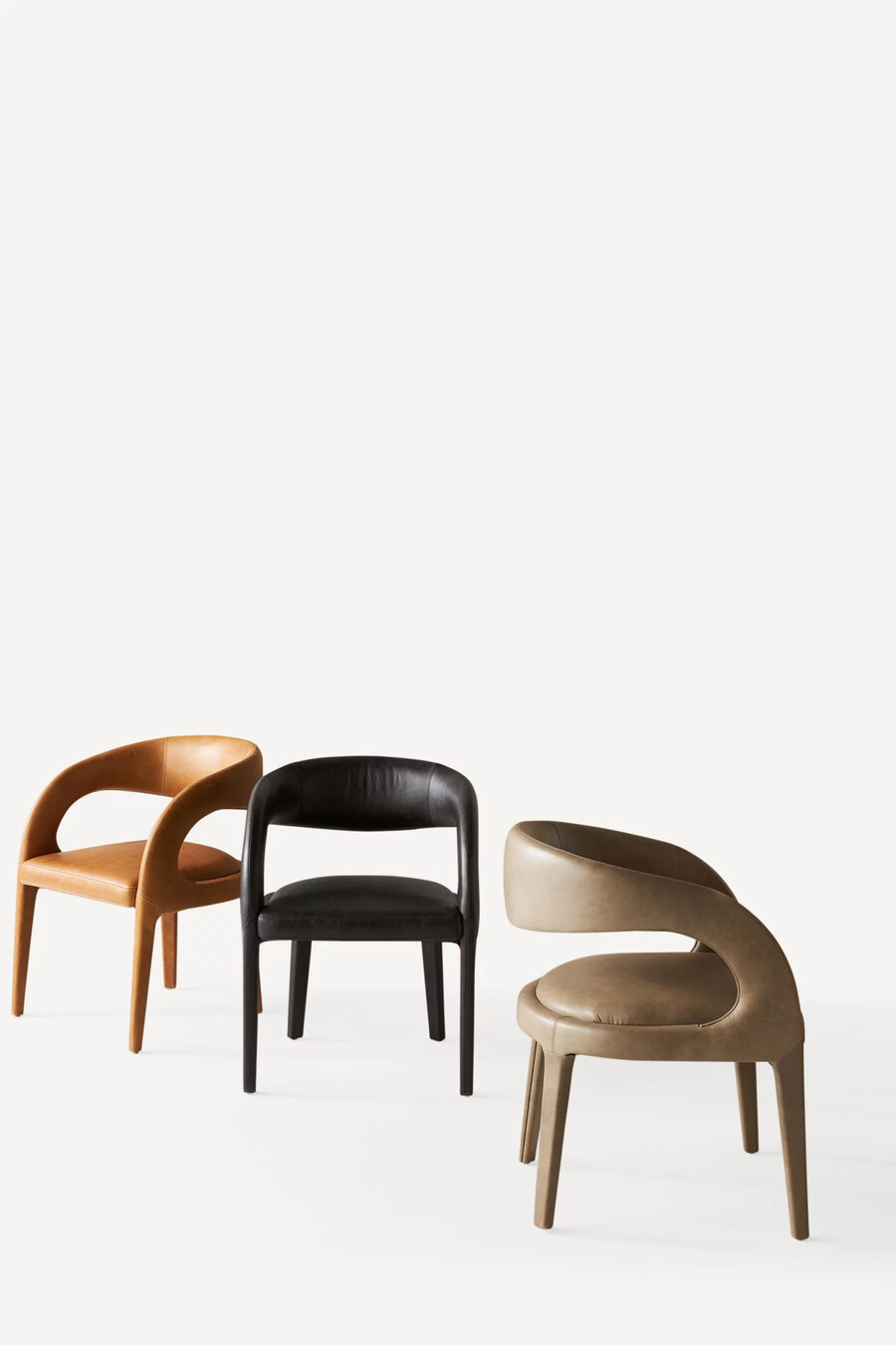 silla de comedor de cuero hagen