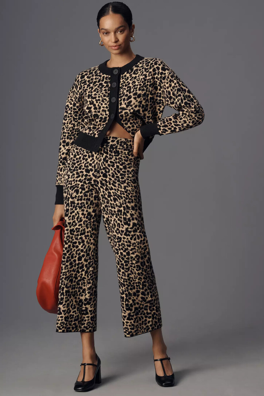 pantalones anchos de punto colette de maeve