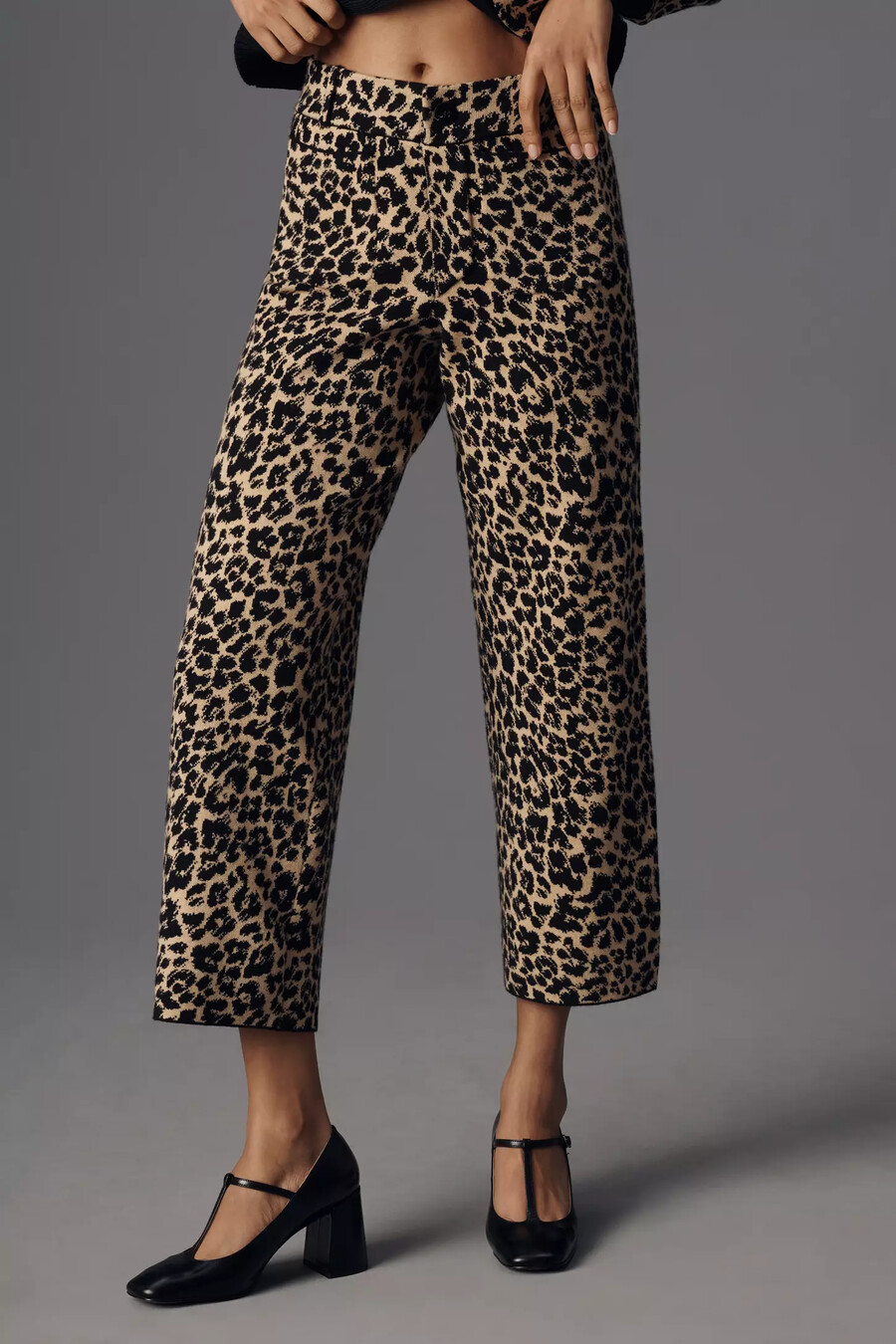 pantalones anchos de punto colette de maeve