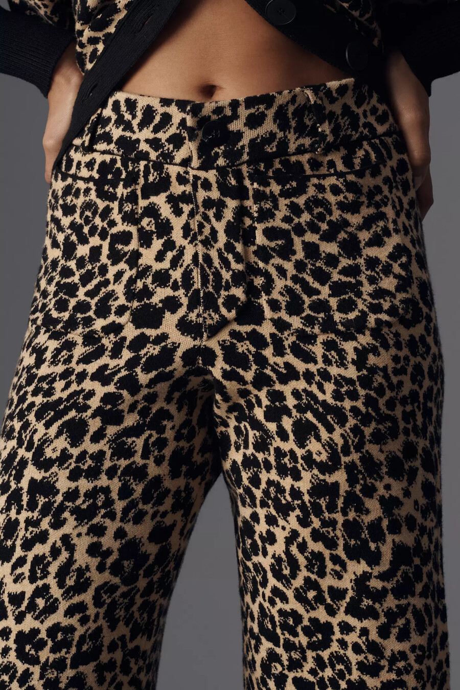 pantalones anchos de punto colette de maeve