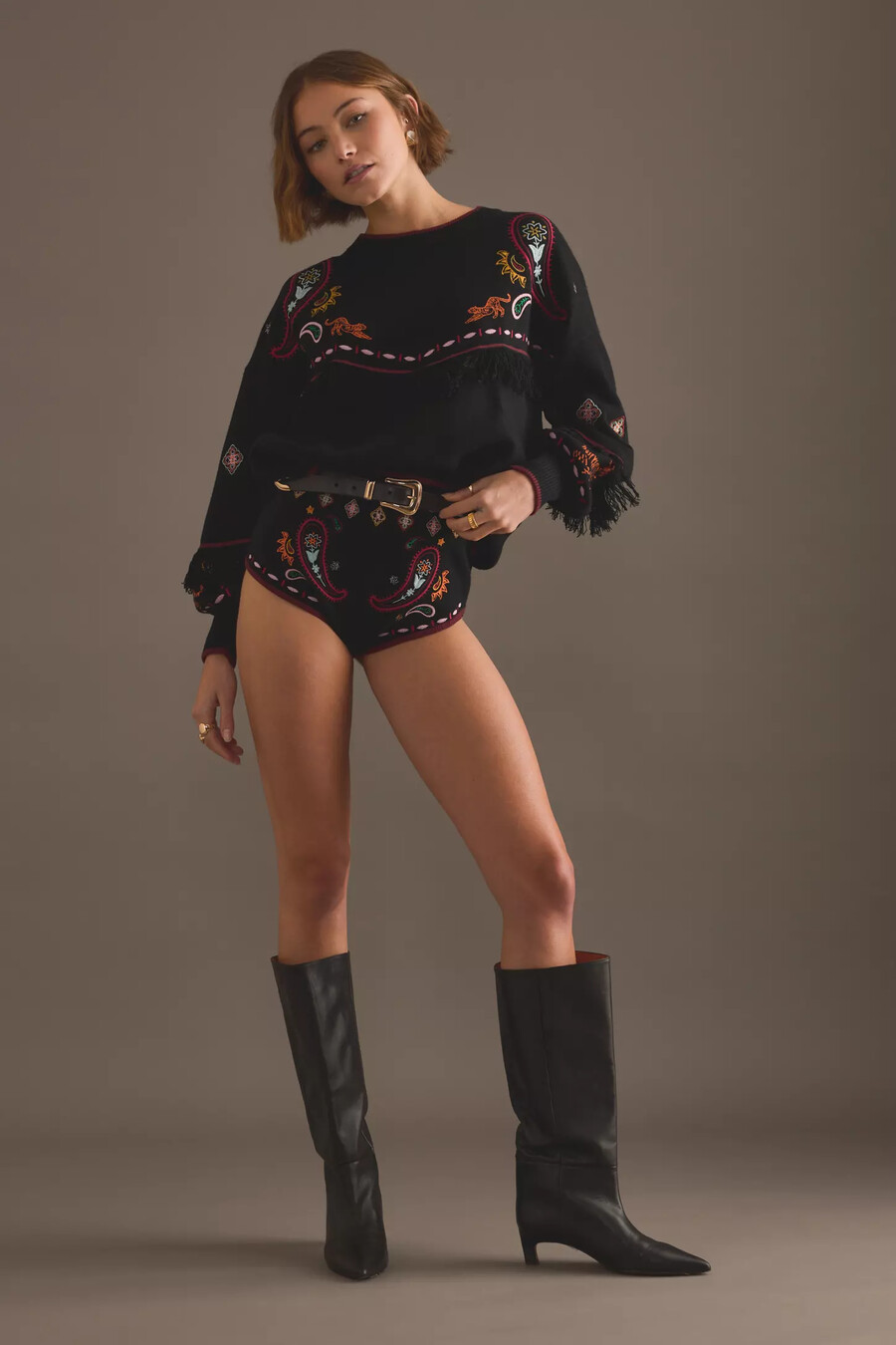pantalones cortos de safari nunca completamente vestidos