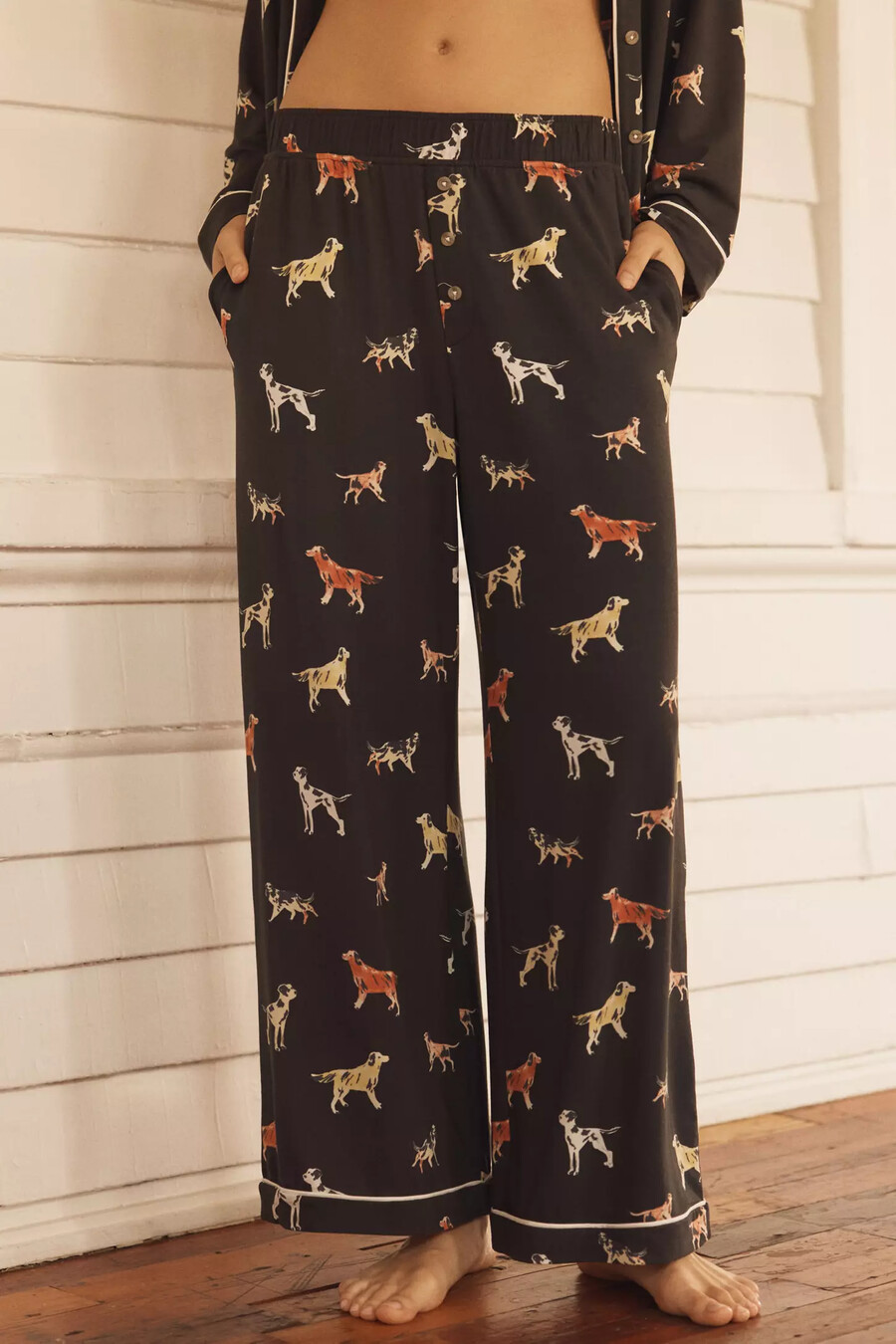 pantalones de pijama con ribete de briar