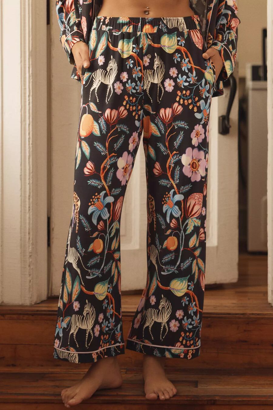 pantalones de pijama con ribete de briar
