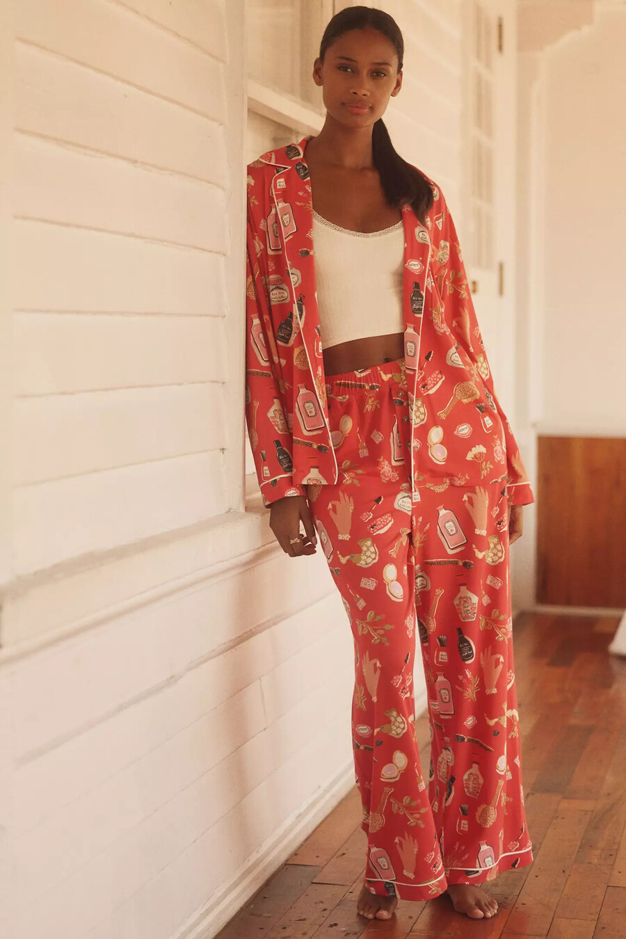 pantalones de pijama con ribete de briar