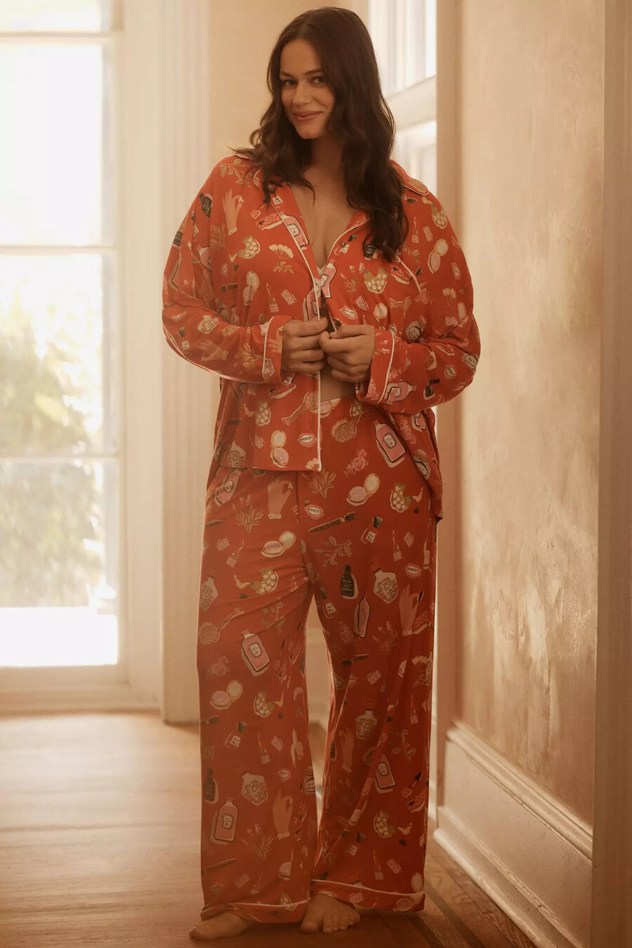 pantalones de pijama con ribete de briar