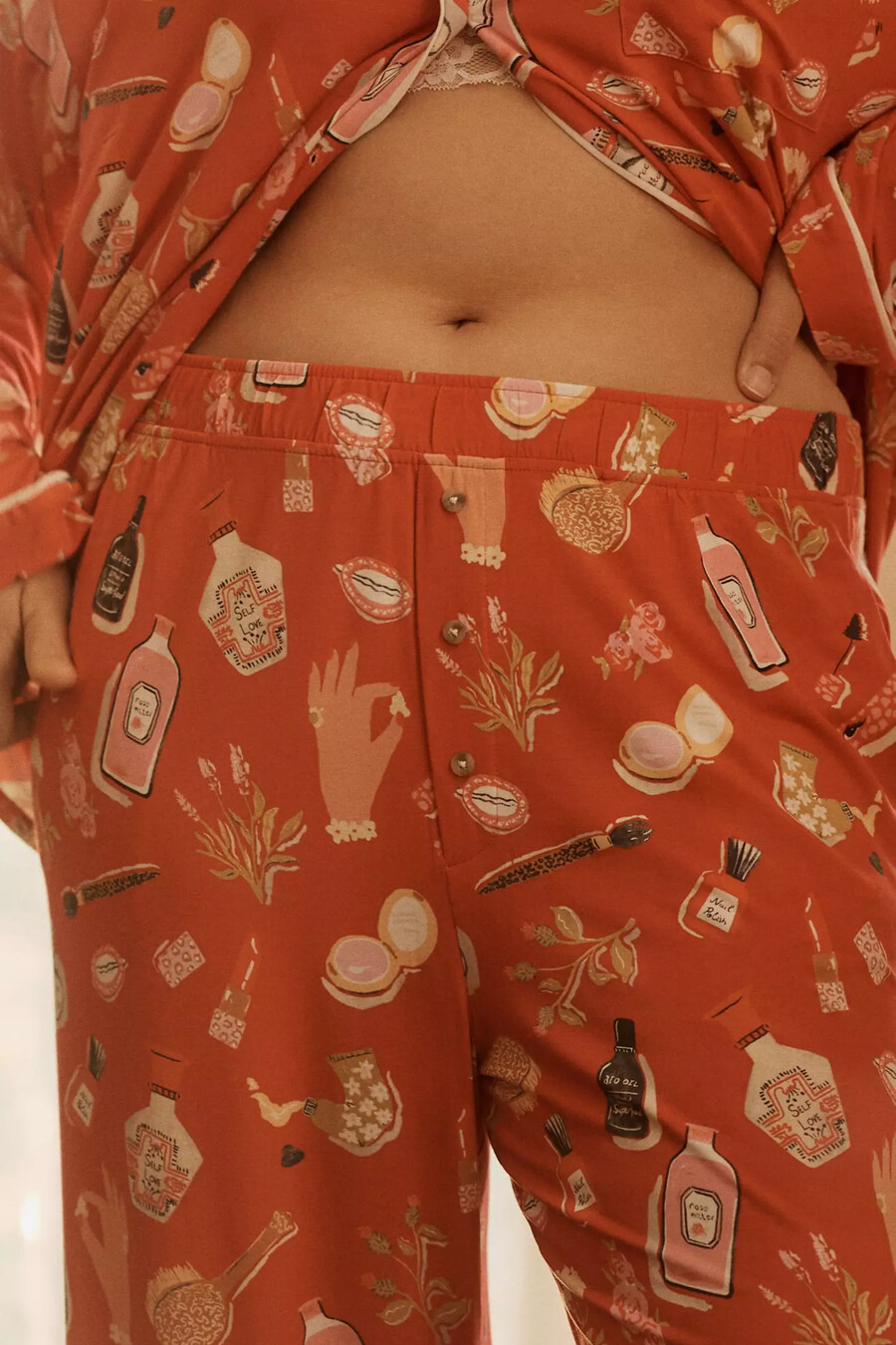 pantalones de pijama con ribete de briar