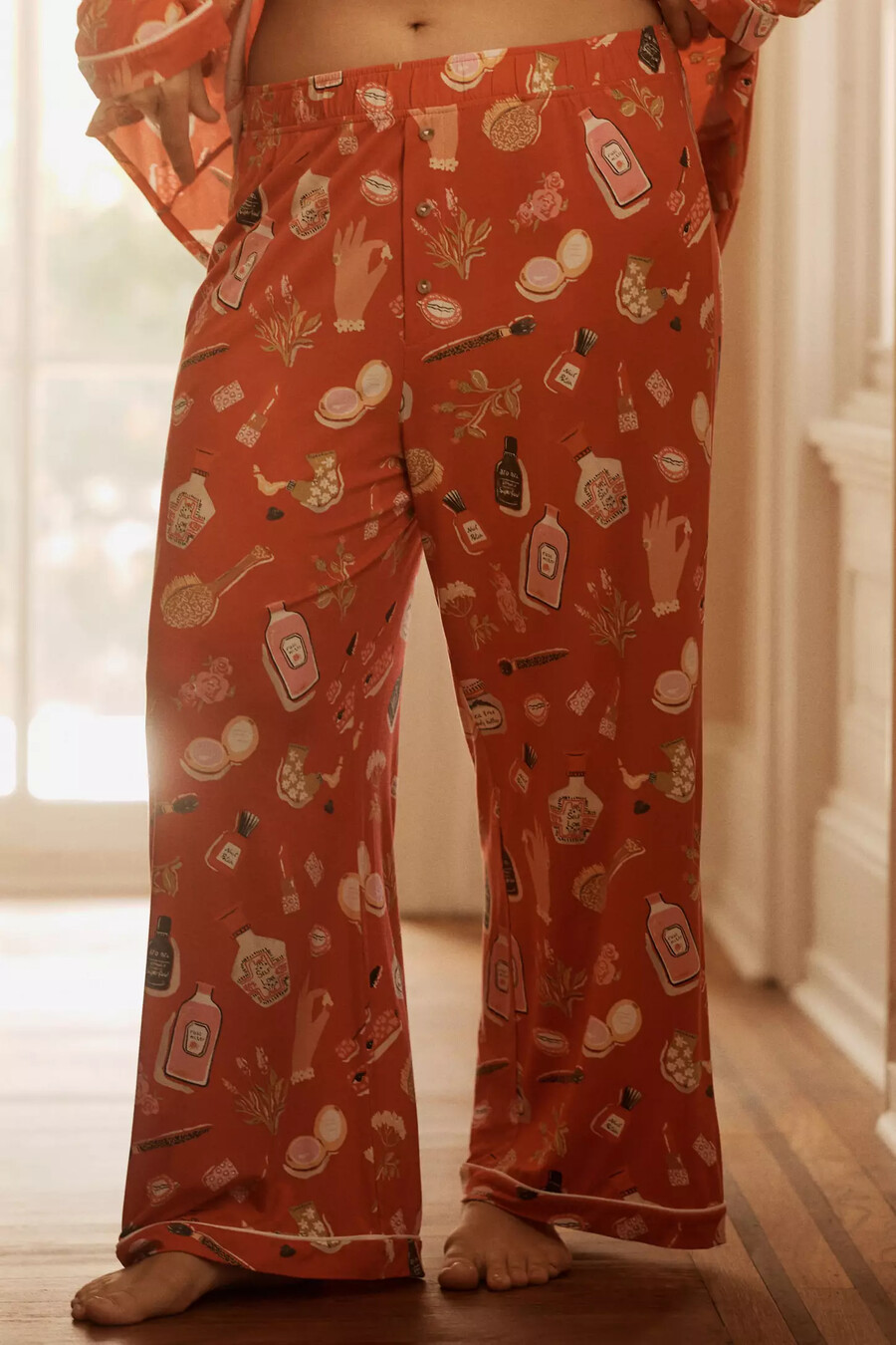 pantalones de pijama con ribete de briar